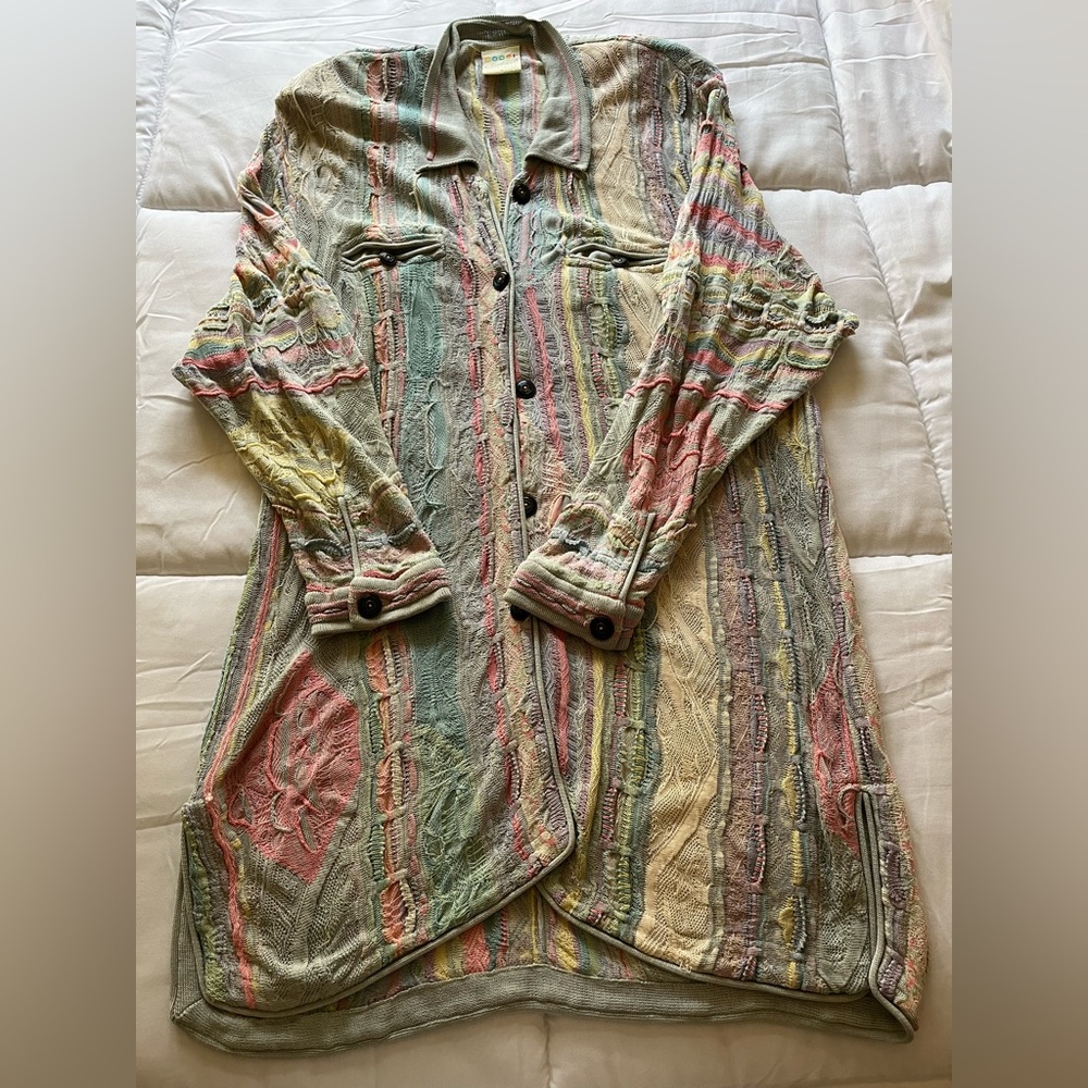 Authentic Coogi women silk vintage cardigan